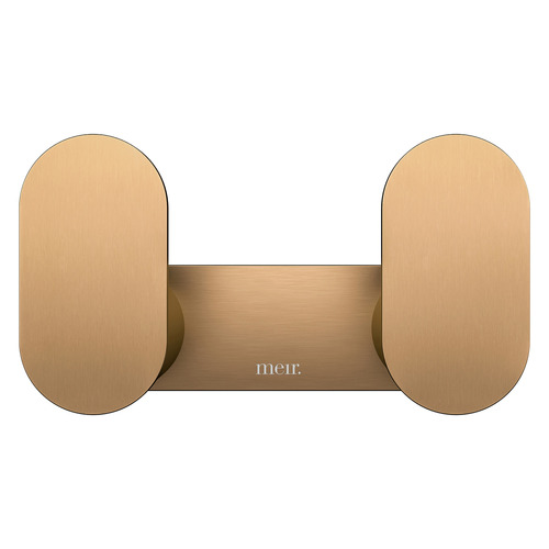 Curvae 100mm Stainless Steel Double Robe Hook