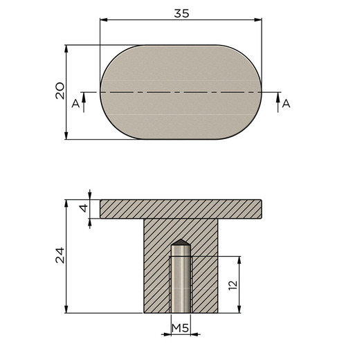 Oppen 35mm T-Bar Knob