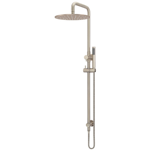 30cm Champagne Round Single Function Shower Set