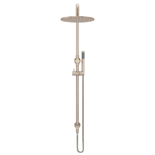 30cm Champagne Round Single Function Shower Set
