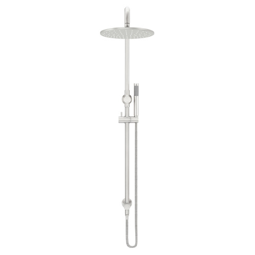 30cm Brushed Nickel Round Single Function Shower Set