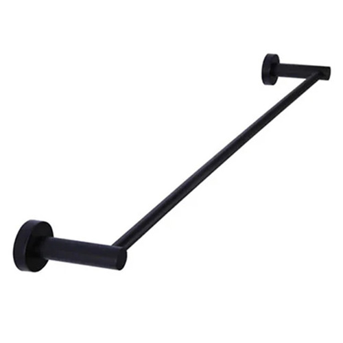 300mm Matte Black Single Towel Rail