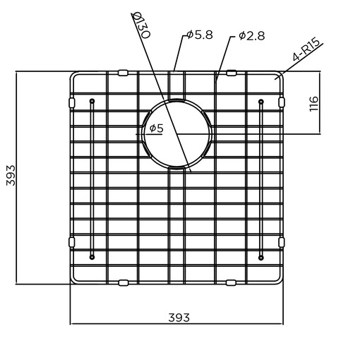 Lavello Stainless Steel Sink Grid