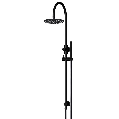 Round Gooseneck Twin Shower