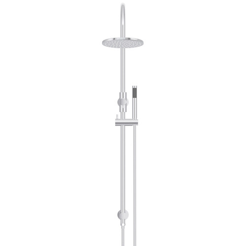 Round Gooseneck Twin Shower