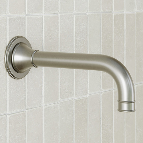 Harrington 200mm Brushed Nickel Bath/Basin Wall Spout