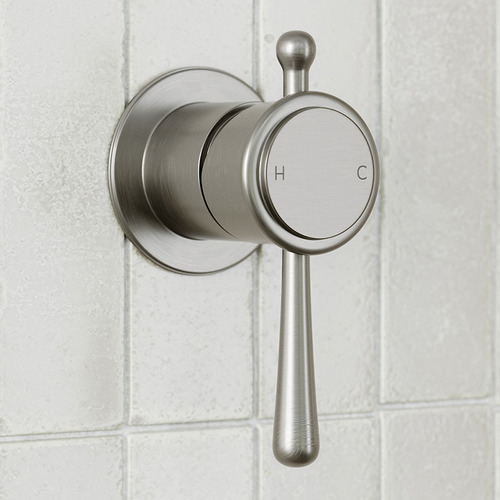 Harrington Brushed Nickel Shower Wall Mixer Trim Kit Only