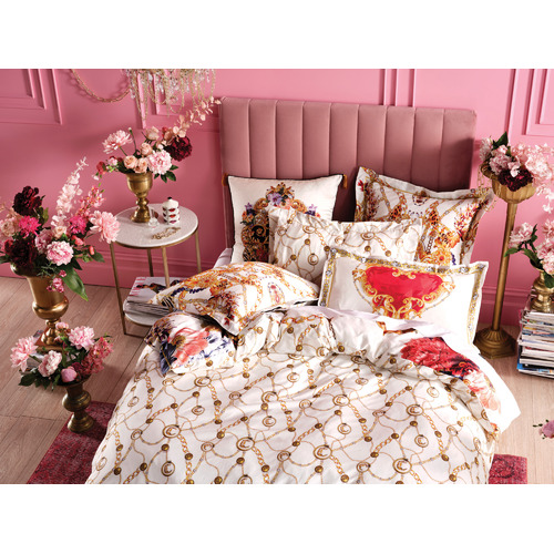 Camilla Reign Supreme Cotton Sateen Reversible Quilt Cover Set Temple