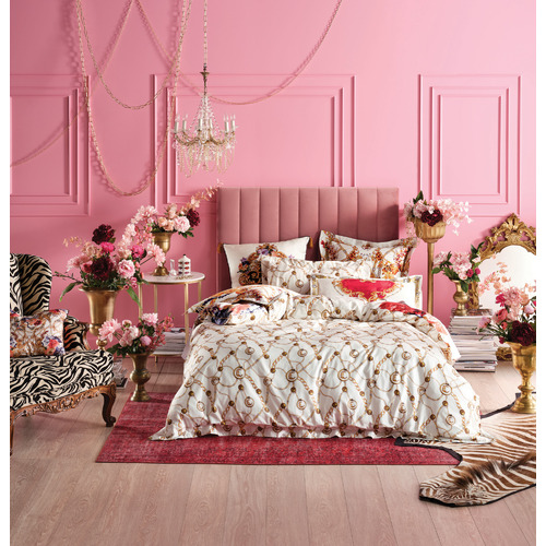 Camilla Reign Supreme Cotton Sateen Reversible Quilt Cover Set Temple