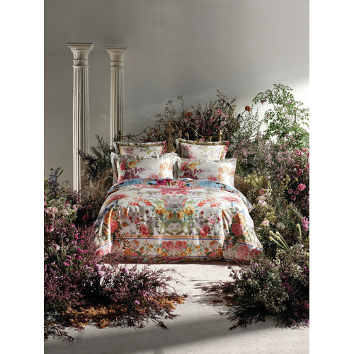 Camilla Floraful 500TC Cotton Sateen Quilt Cover Set Temple & ster