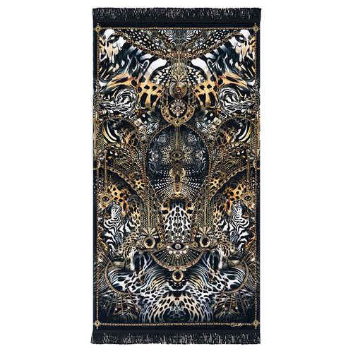 Feline Folklore Cotton Beach Towel