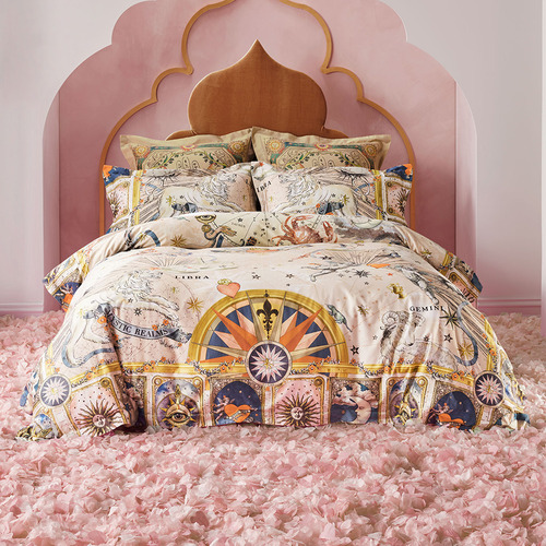 House of Horoscopes Cotton Sateen Quilt Cover Set