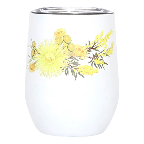 Yellow Natives Sip By Splosh Stainless Steel Cup