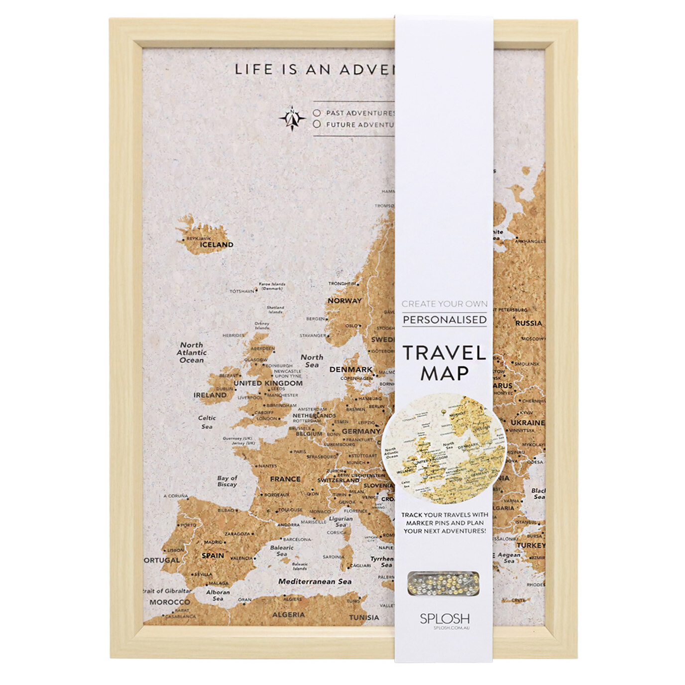 Europe Map Travel Board