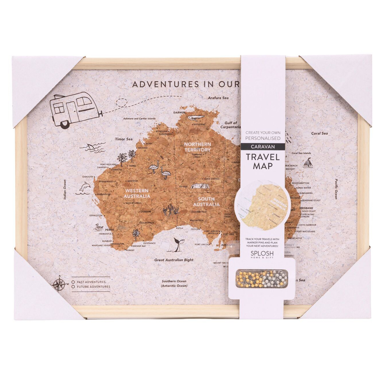 Caravan Australia Map Travel Board