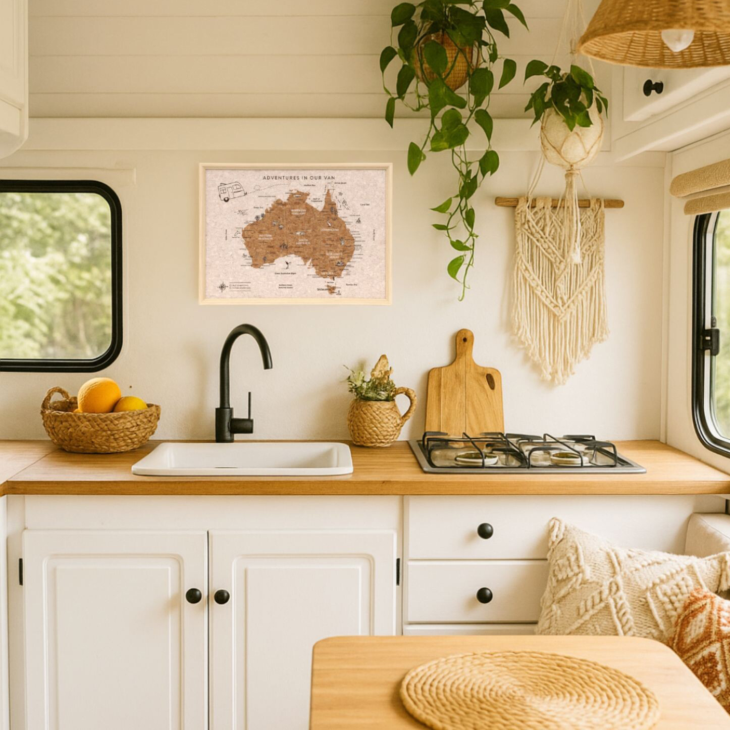 Caravan Australia Map Travel Board