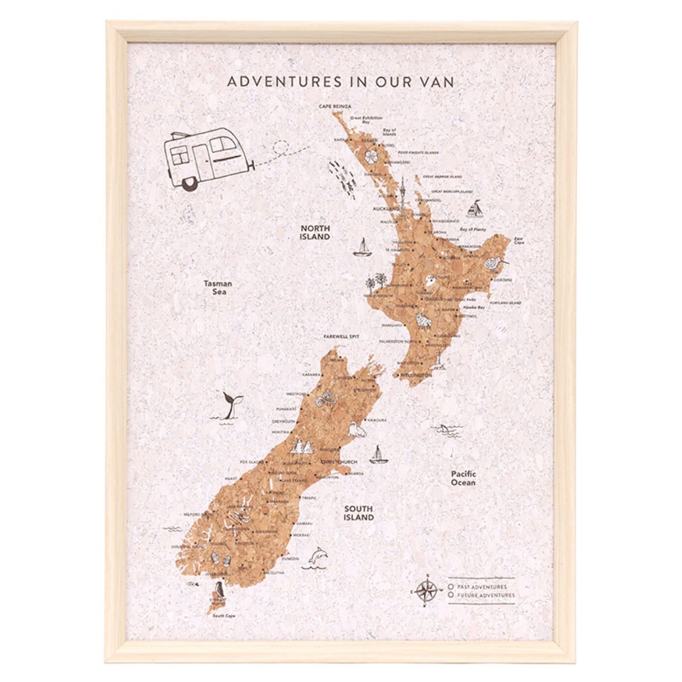 Caravan New Zealand Map Travel Board