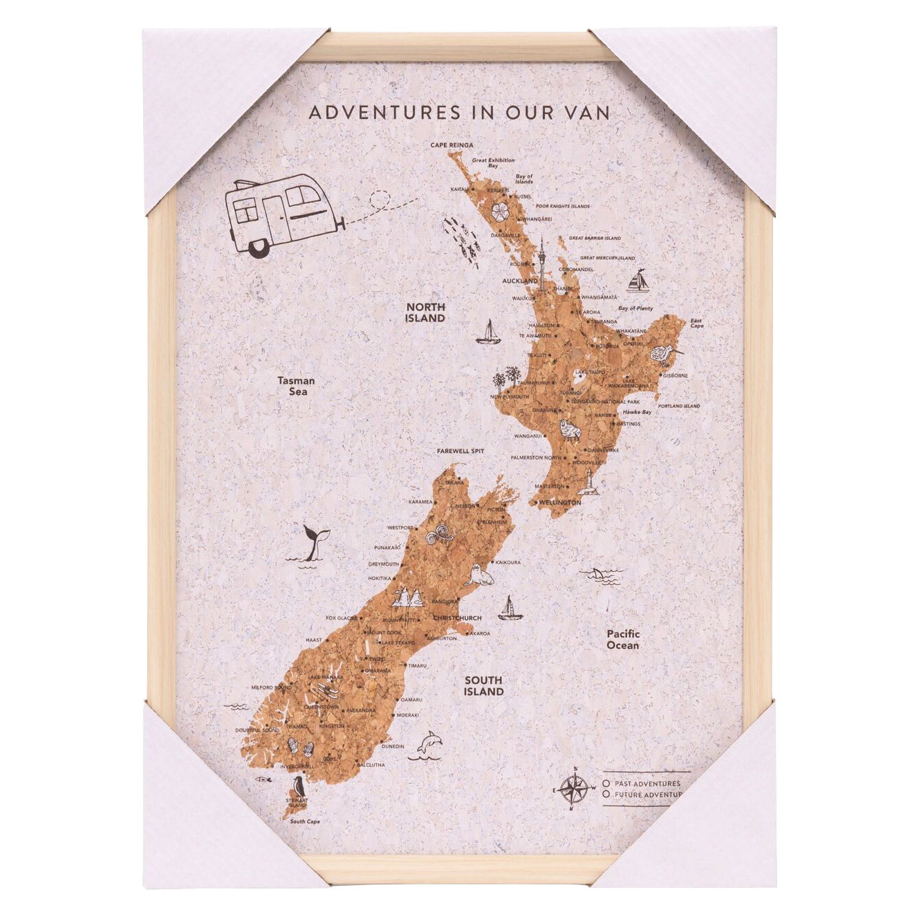 Caravan New Zealand Map Travel Board