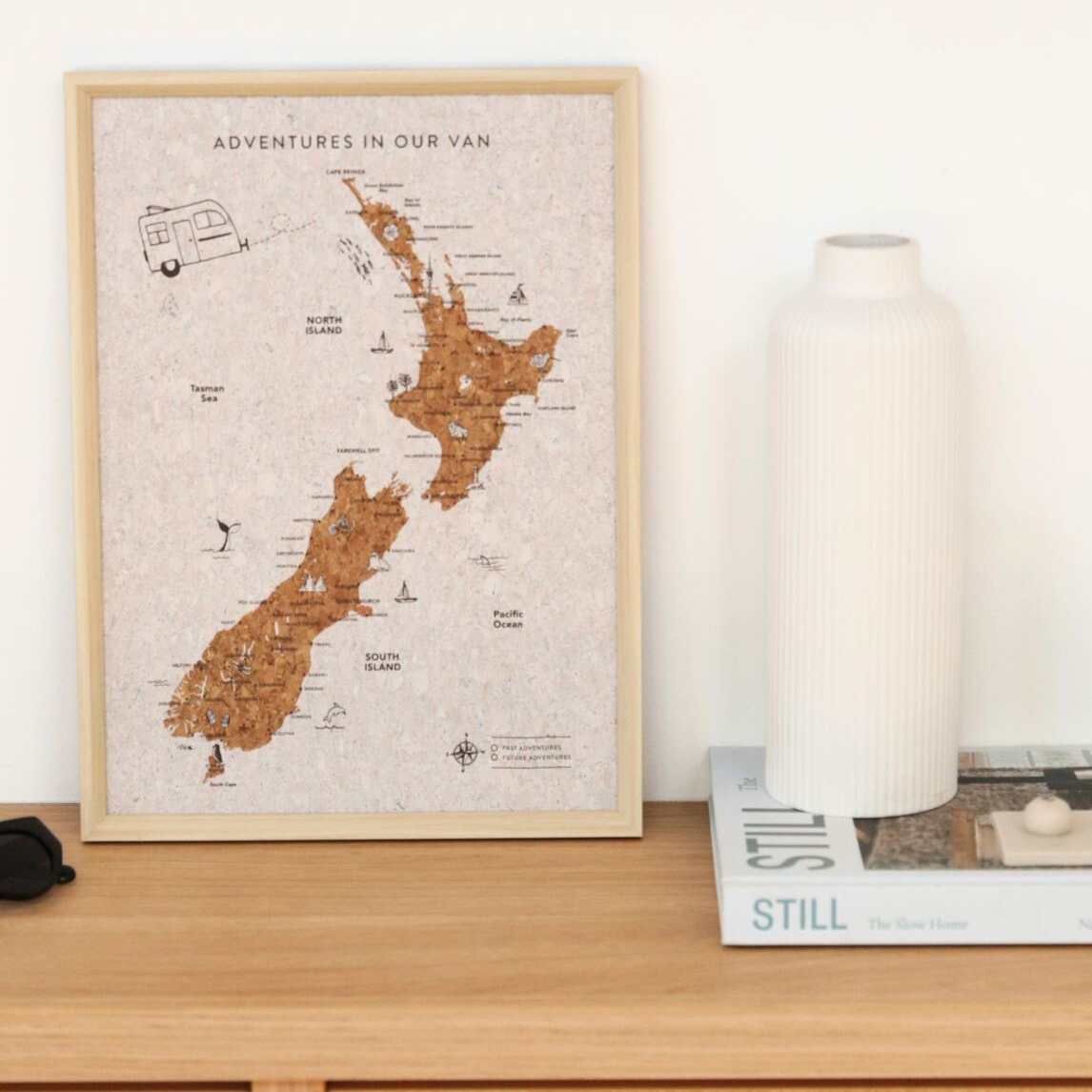 Caravan New Zealand Map Travel Board