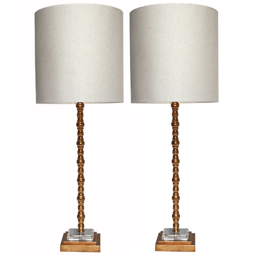 Gold 92cm Polyresin Table Lamps, Polyresin Floor Lamp
