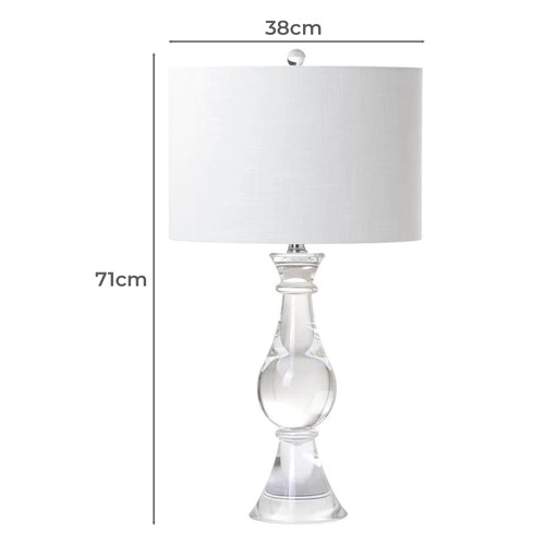71cm Solaris Glass Table Lamp