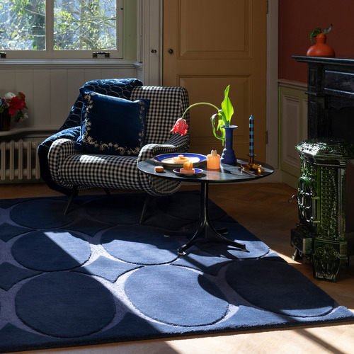 Blue Renaissance Wool Blend Rug