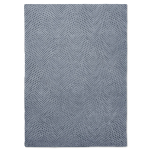 Cool Grey Folia Wool Rug