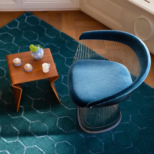 Teal Gio Wool Blend Rug