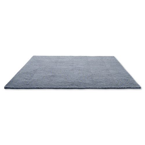 Cool Grey Folia Wool Rug