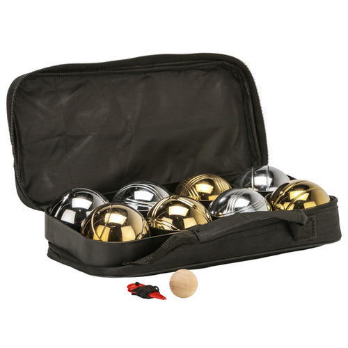 Silver & Gold Deluxe Bocce Metal Boules Game Set