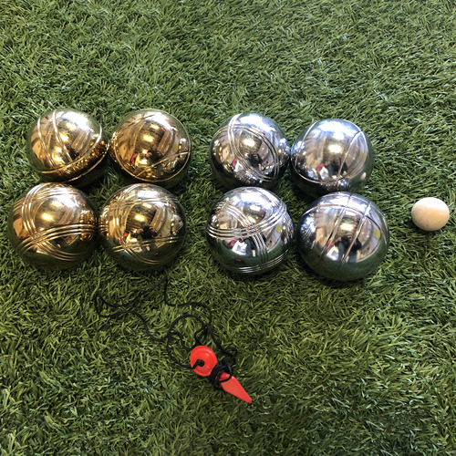 Silver & Gold Deluxe Bocce Metal Boules Game Set