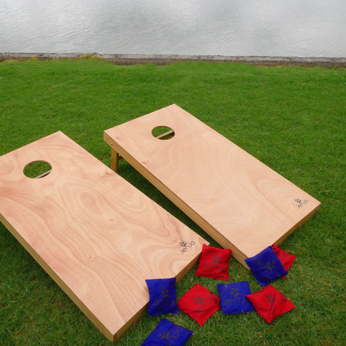 Kids Cornhole Boards & Bean Bag Toss Competition Game Set