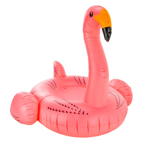 JenjoGames Pink Flamingo Inflatable Pool Toy Temple & ster