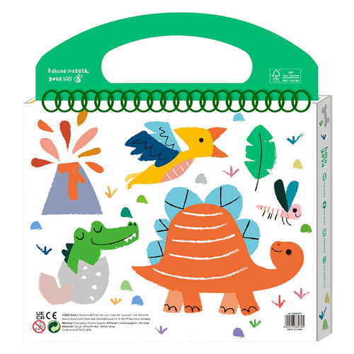 Haku Yoka Dino Friends Colouring Set