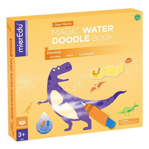 MierEdu Dino World Magic Water Doodle Book