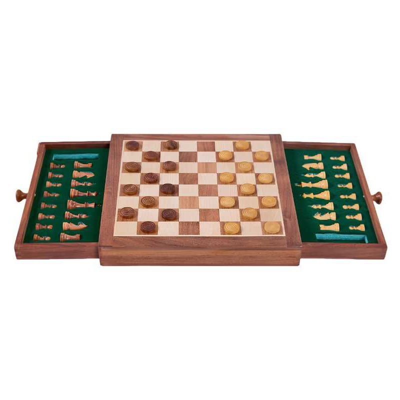 Jenjo Chess & Checkers Board Game