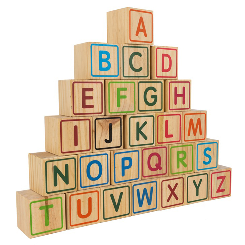 Jenjo 26 Piece 9cm Alphabet Block Set