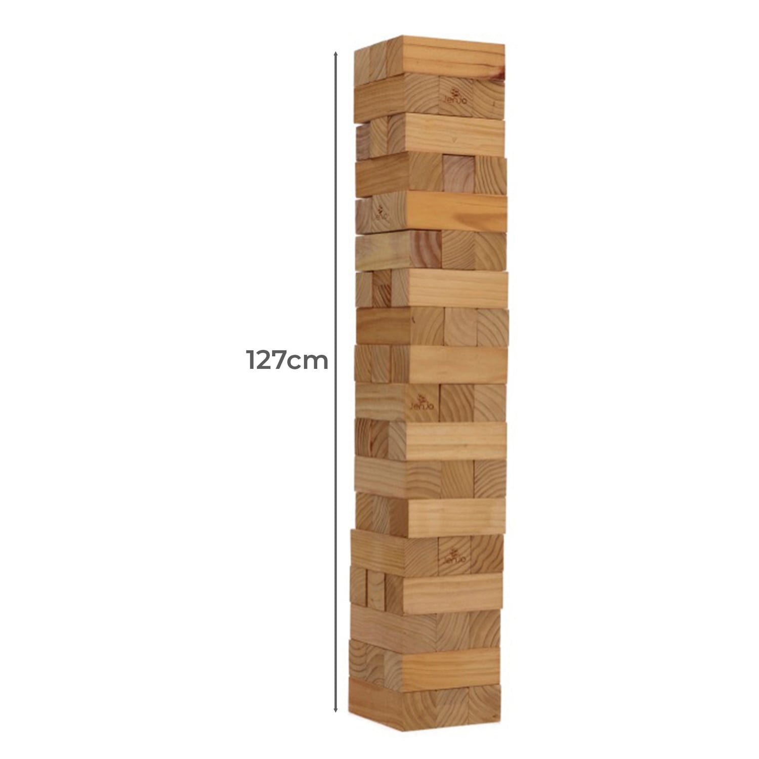 54 Piece 127cm Deluxe Outdoor Wooden Blocks Set