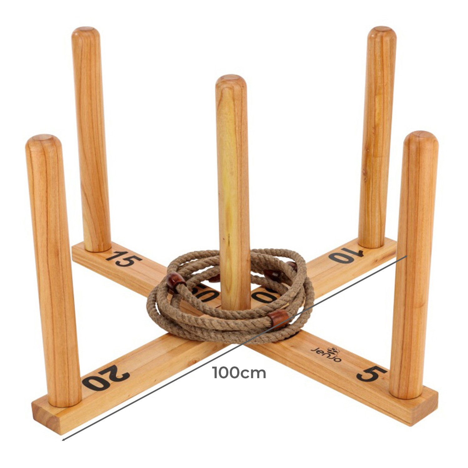 100cm Wooden Outdoor Quoits Set