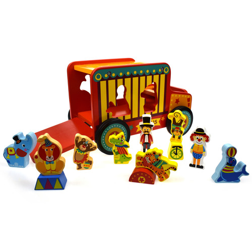 Kids Circus Safari Jeep Playset