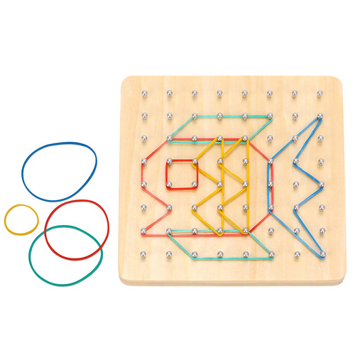 Tooky Toy Creative Rubber Band Geoboard Pattern Puzzle