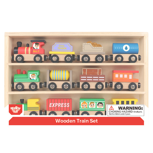 TookyToy Tooky Toy Train & Carriage Set | Temple & Webster