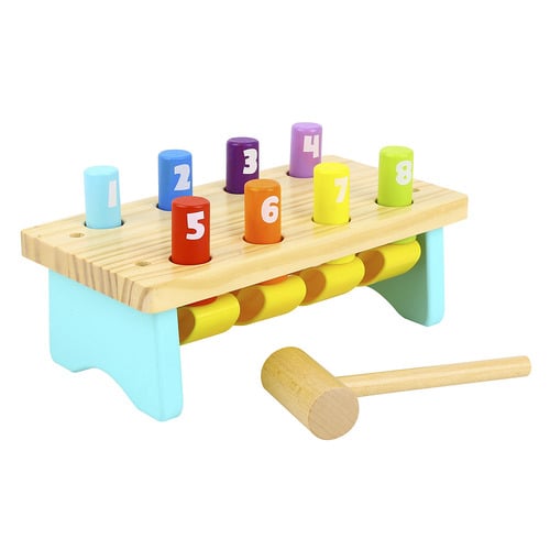 Tooky Toy 8 Pins Knock Bench