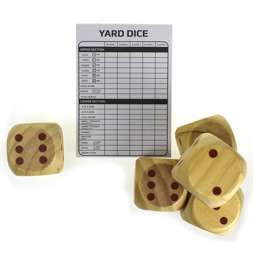 Tooky Toy Giant Dice Lawn Game Temple & ster