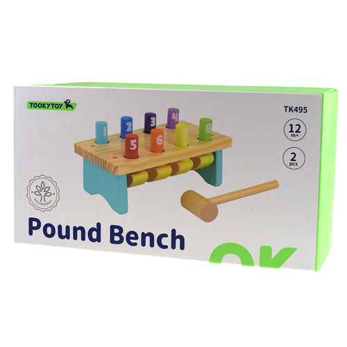Tooky Toy 8 Pins Knock Bench