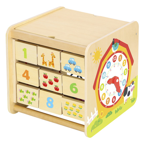 Tooky Toy Farm Play Cube Centre