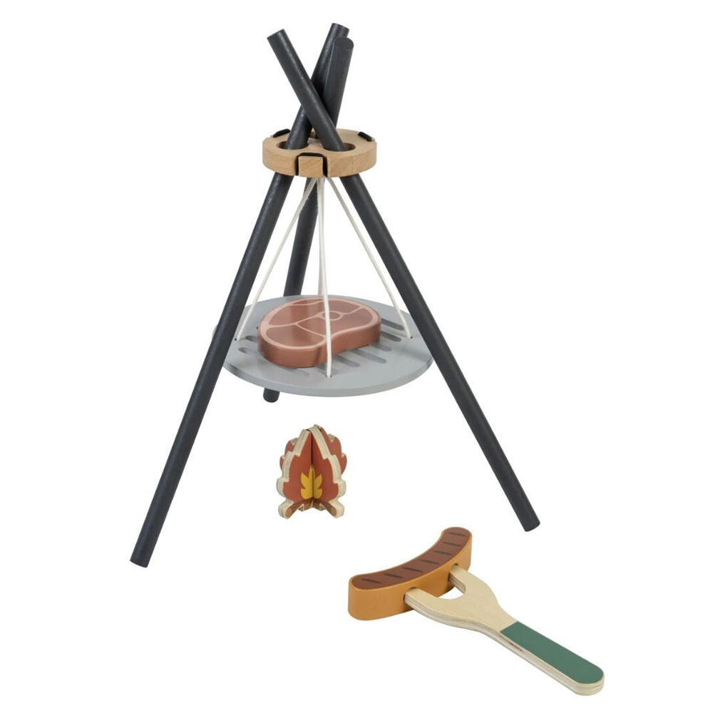 Tooky Toy Wooden Camping Playset