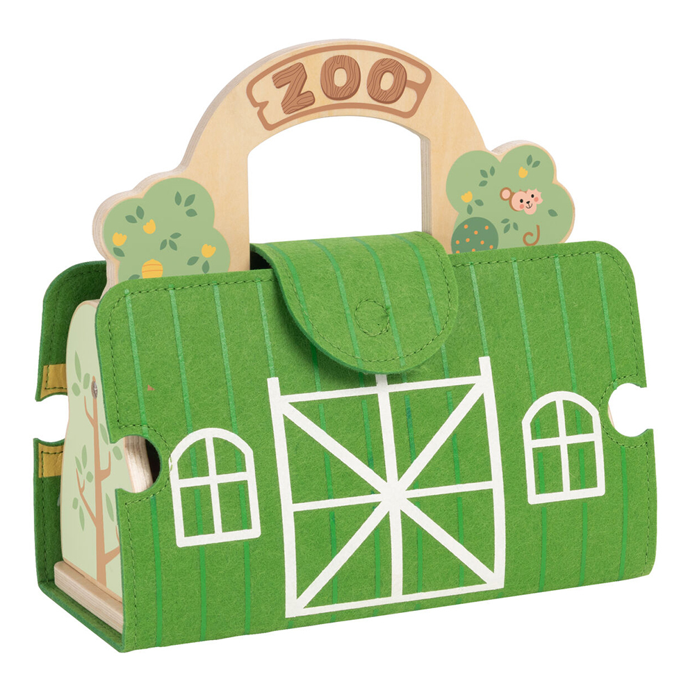 Tooky Toy Wooden Zoo Playset