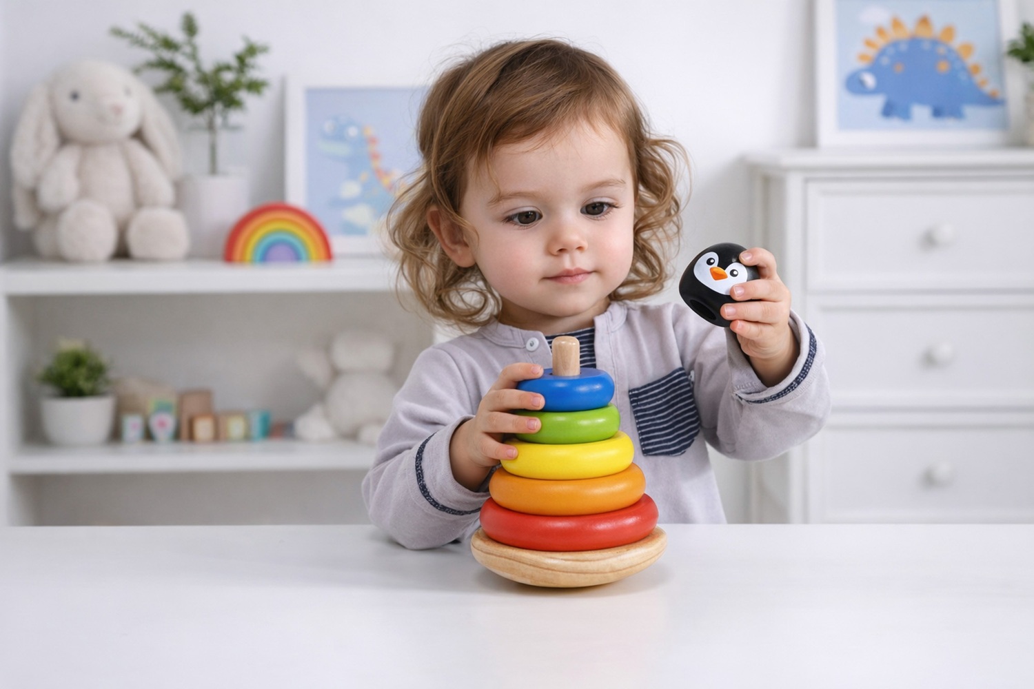 Kids' Penguin Stacker Set