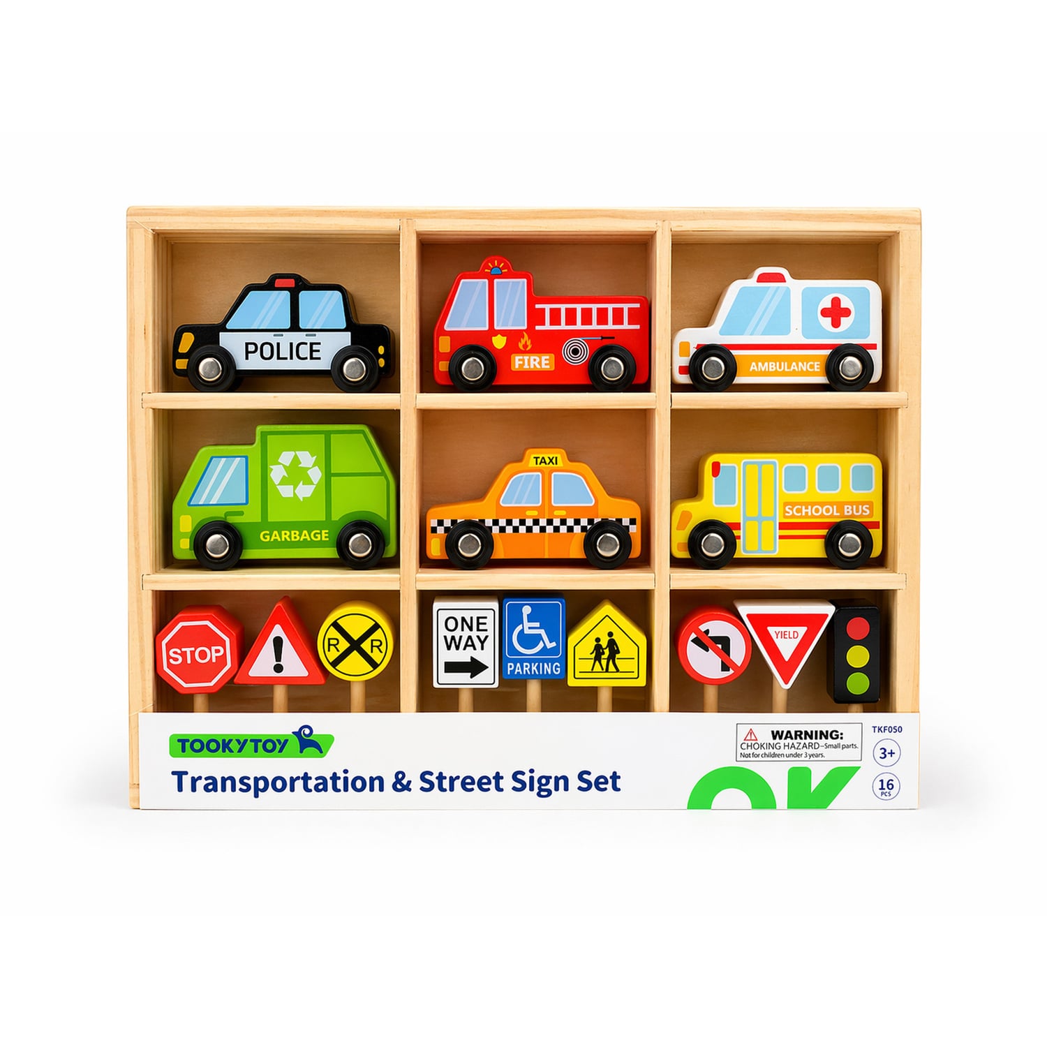 Kids' Transportation & Street Sign Set